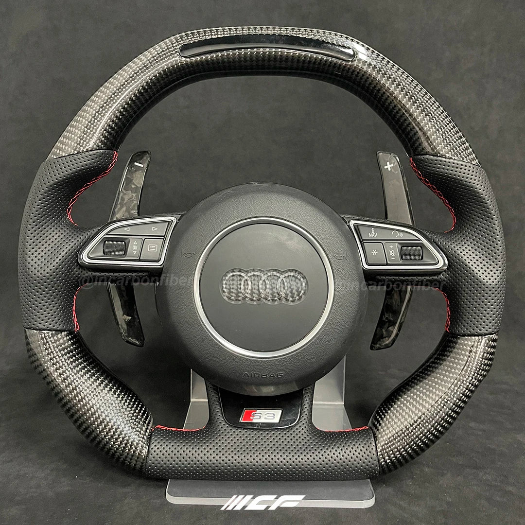 Carbon Fiber LED Steering Wheel for Audi A1 A2 A3 A4 A5 RS3 RS4 RS5 S3 S4 S5
