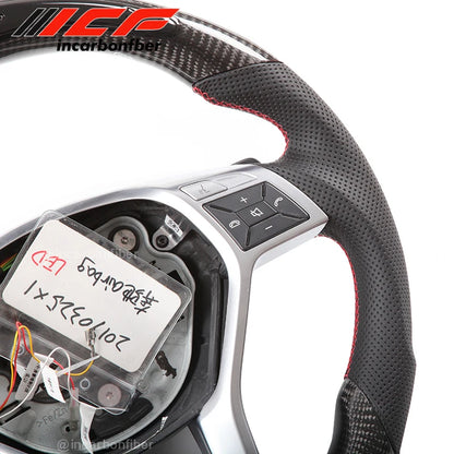 Carbon Fiber LED Steering Wheel for AMG A45 A63 C45 C63 E63 W205 W204