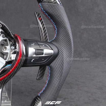 Carbon Fiber customized LED Steering Wheel for BMW M Performance M3 M4 M5 M6