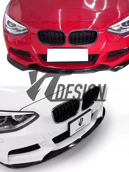 适用于宝马1系F20碳纤维改装件机盖引擎盖前唇尾翼后视镜灯眉中网