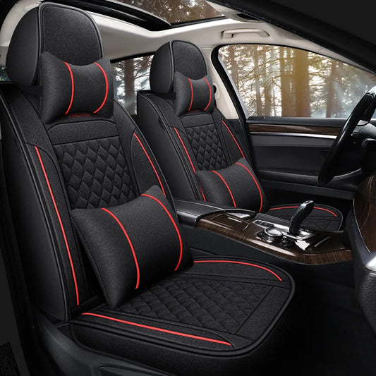 Universal Style Luxury Flax Car Seat Cover for Bmw 2 Series All car models F22 F23 F44 F45 F46 G42 Car Accessories Interior