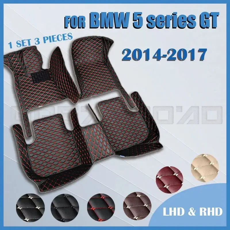 Car floor mats for BMW 5 series GT F07 535i 528i（Five seats）2014 2015 2016 2017 Custom auto foot Pads automobile cover