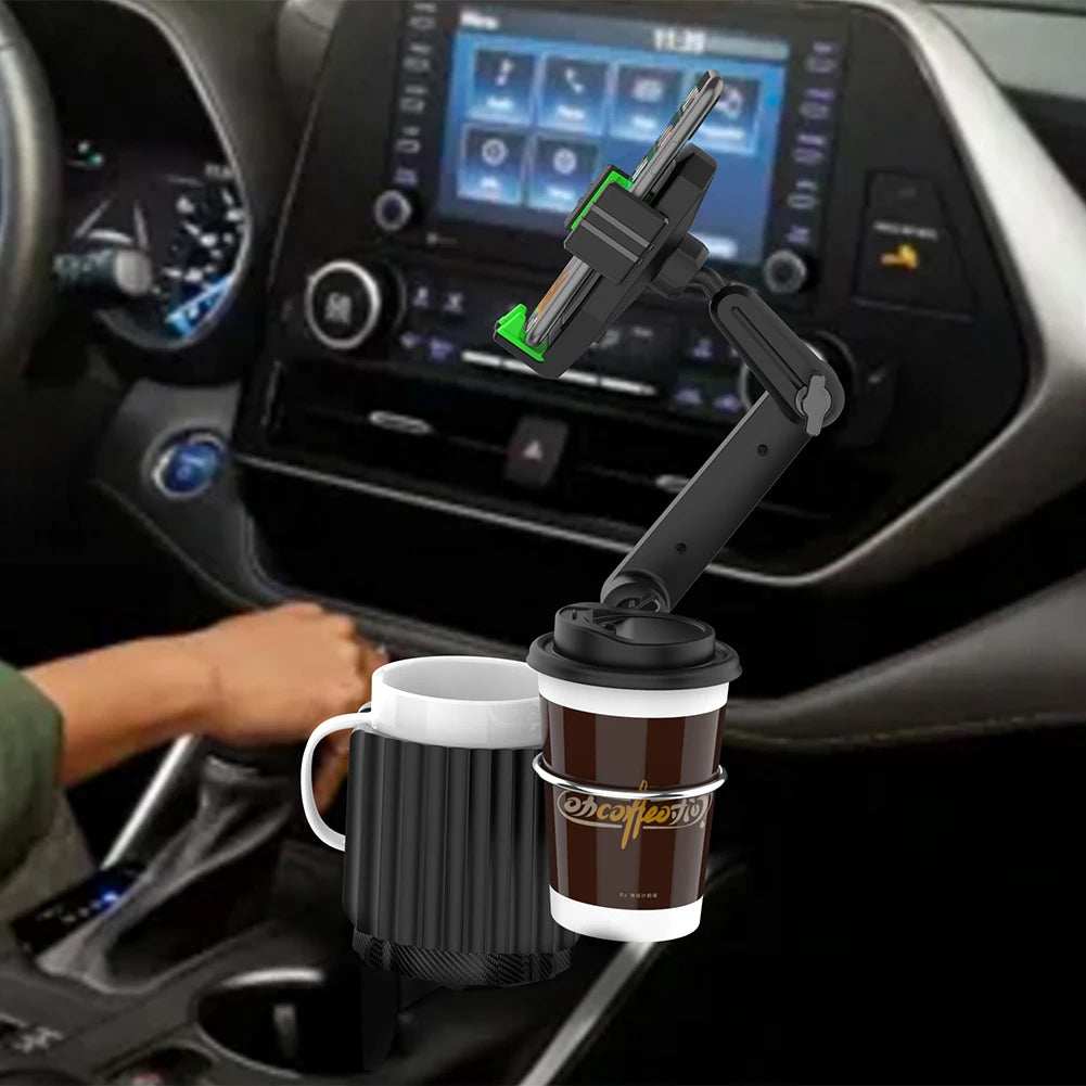 Car Cup Holder Drinking Bottle Holder Mobile Phone Stand Organizer Cellphone Moun for Auto Car Styling Accessories for bmw lada