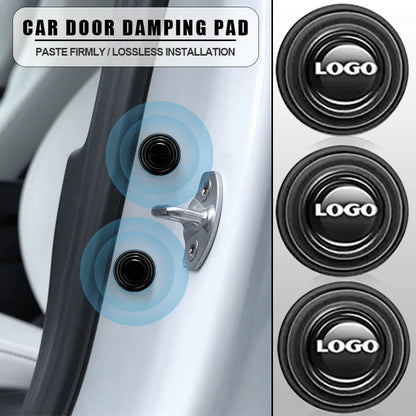 10pcs/lot Car Door Shock Absorber Gasket  Anti-collision Silicone Adhesive Sticker Pads For mazda toyota skoda bmw Accessories