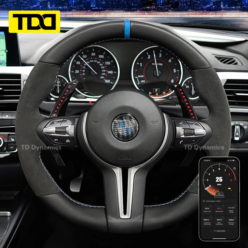 TDD LED Steering Wheel Paddle Shifter Model for BMW F32 F33 F36 F10 F11 F18 F06 F30 M1 M2 M3 M4 M5 G30 G38 & F and G Series