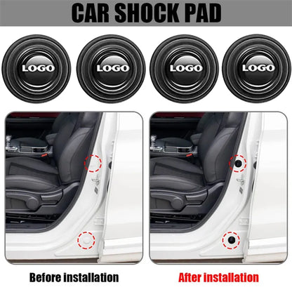 10pcs/lot Car Door Shock Absorber Gasket  Anti-collision Silicone Adhesive Sticker Pads For mazda toyota skoda bmw Accessories