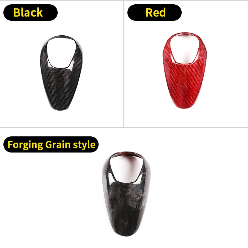 For BMW F80 F82 F87 M3 M4 M2 M5 F83 F85 X5M F86 X6M F13 Real Carbon Fiber Car Gear Shift Knob Cap Cover Sticker Panel Trim