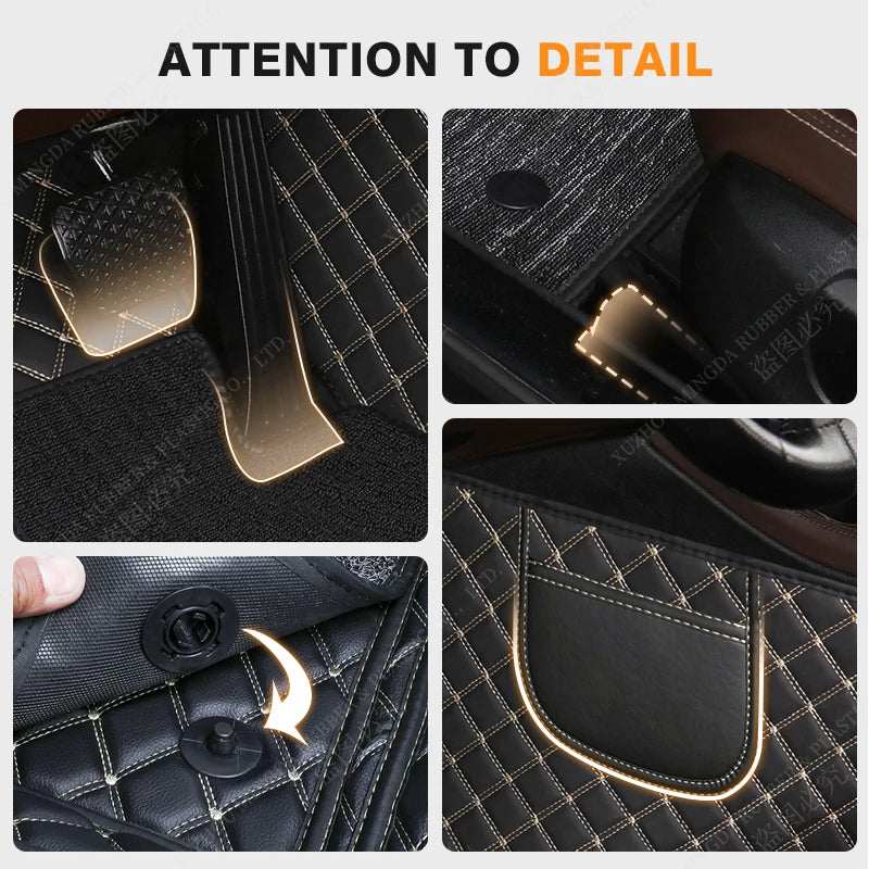 Car Floor Mats For BMW 6 Series F12 Convertible 2011 2012 2013 2014 2015 2016 Auto Foot Pads Carpet Cover Interior Accessories