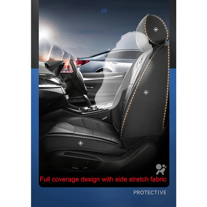Universal Pu Leather Car Seat Cover for Bmw 7 Series All car models E38 E65 F01 F02 F03 F04 G11 G12 Auto Accessories Interior