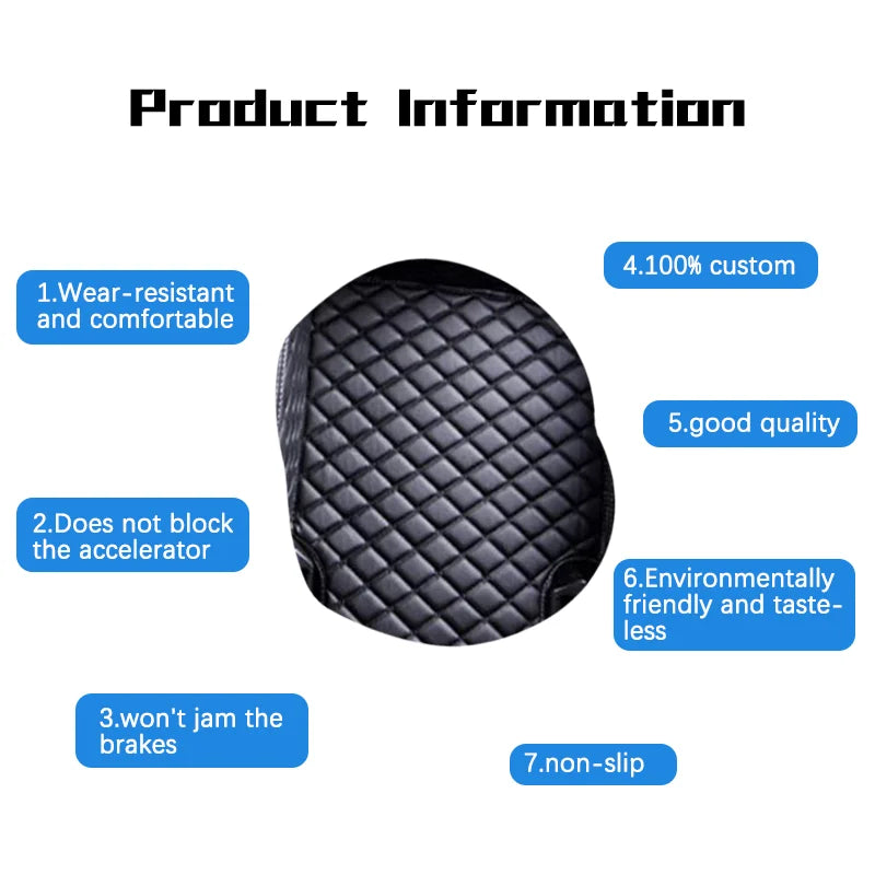 ar Floor Mat For Bmw E60 2004 2005 2006 2007 2008 2009 2010 Series 5 Diamond Carpets Waterproof Foot Pads Automobile Accessory