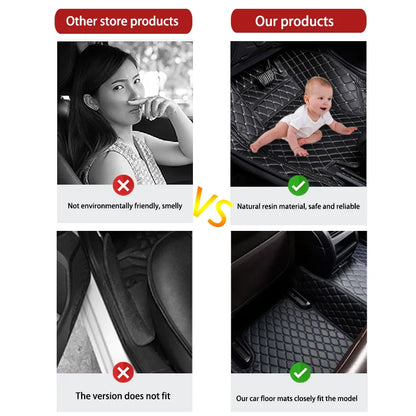 ar Floor Mat For Bmw E60 2004 2005 2006 2007 2008 2009 2010 Series 5 Diamond Carpets Waterproof Foot Pads Automobile Accessory