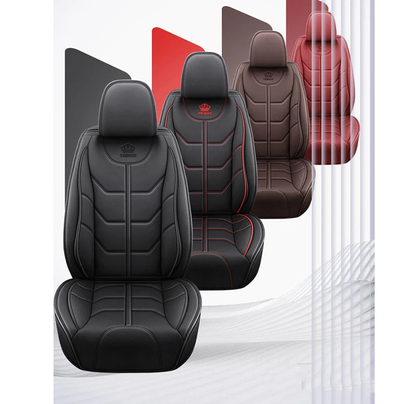 Universal Pu Leather Car Seat Cover for Bmw 7 Series All car models E38 E65 F01 F02 F03 F04 G11 G12 Auto Accessories Interior