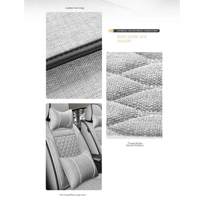 Universal Style Luxury Flax Car Seat Cover for Bmw 2 Series All car models F22 F23 F44 F45 F46 G42 Car Accessories Interior