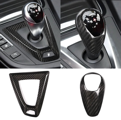 For BMW F80 F82 F87 M3 M4 M2 M5 F83 F85 X5M F86 X6M F13 Real Carbon Fiber Car Gear Shift Knob Cap Cover Sticker Panel Trim