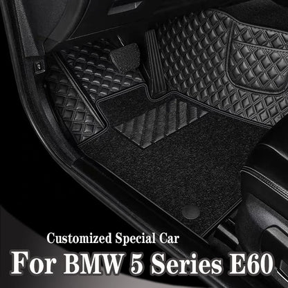 Car Floor Mats For BMW 5 Series E60 2004 2005 2006 Custom Auto Foot Pads Automobile Carpet Cover Interior Accessories