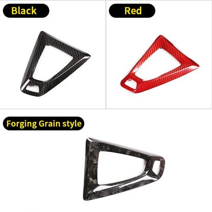 For BMW F80 F82 F87 M3 M4 M2 M5 F83 F85 X5M F86 X6M F13 Real Carbon Fiber Car Gear Shift Knob Cap Cover Sticker Panel Trim