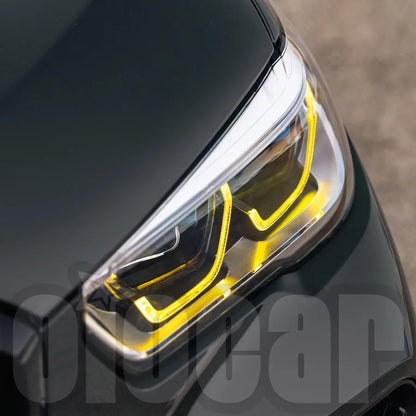 oiomotors CSL Style Lemon Yellow DRL Daytime Running Lights LED Module for BMW G05 X5 F95 X5M