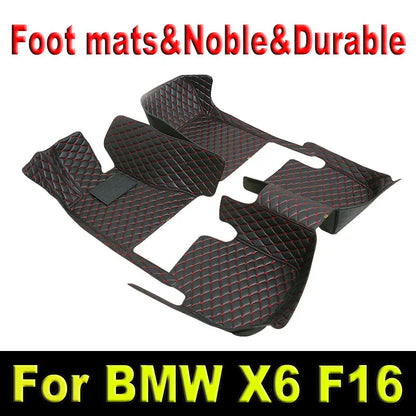 Car floor mats for BMW X6 F16 2015 2016 2017 2018 2019 Custom auto foot Pads automobile carpet cover interior accessories