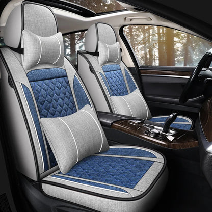 Universal Style Luxury Flax Car Seat Cover for Bmw 2 Series All car models F22 F23 F44 F45 F46 G42 Car Accessories Interior