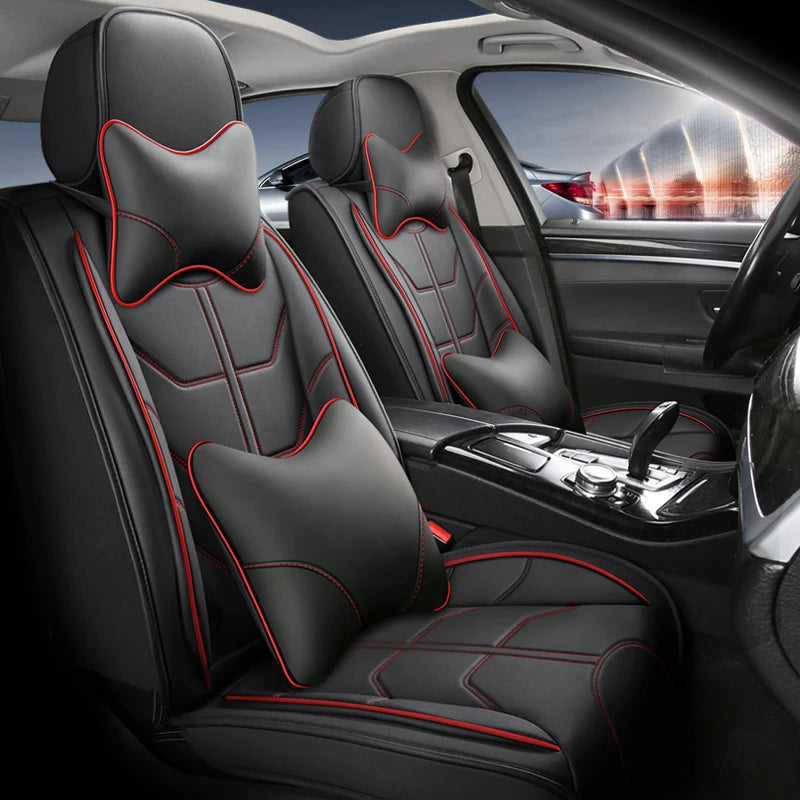 Universal Pu Leather Car Seat Cover for Bmw 7 Series All car models E38 E65 F01 F02 F03 F04 G11 G12 Auto Accessories Interior