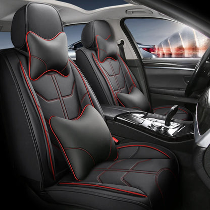 Universal Pu Leather Car Seat Cover for Bmw 7 Series All car models E38 E65 F01 F02 F03 F04 G11 G12 Auto Accessories Interior