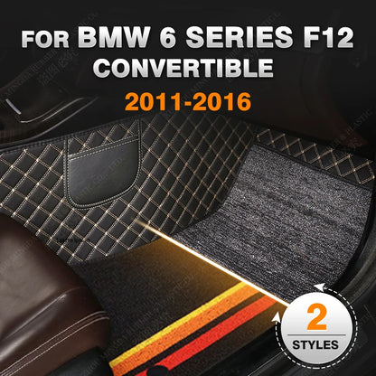 Car Floor Mats For BMW 6 Series F12 Convertible 2011 2012 2013 2014 2015 2016 Auto Foot Pads Carpet Cover Interior Accessories