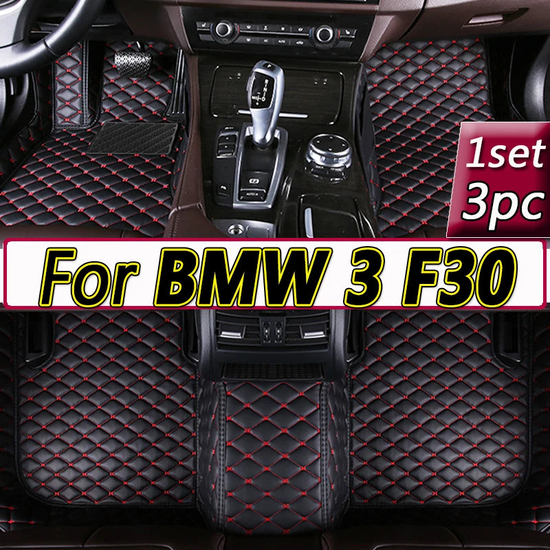 Car Floor Mats For BMW 3 F30 325i 330i 320i 318i Five Doors 2013 2014 15 16 17 18 19 Foot Pads Carpet Cover Interior Accessories