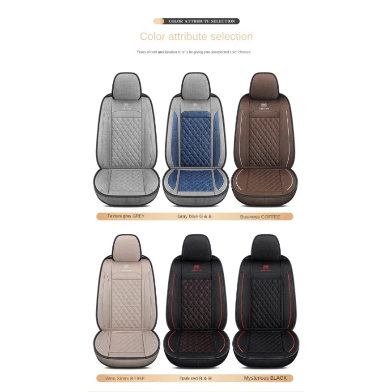 Universal Style Luxury Flax Car Seat Cover for Bmw 2 Series All car models F22 F23 F44 F45 F46 G42 Car Accessories Interior