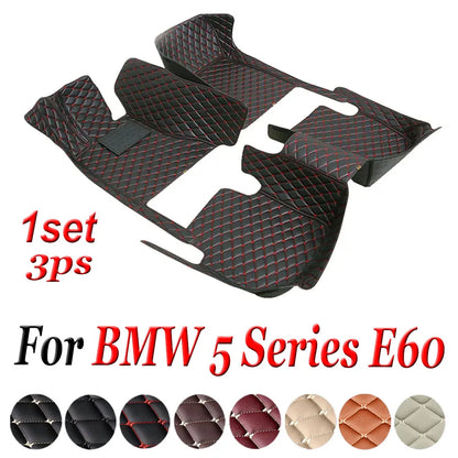 Car Floor Mats For BMW 5 Series E60 2004 2005 2006 Custom Auto Foot Pads Automobile Carpet Cover Interior Accessories