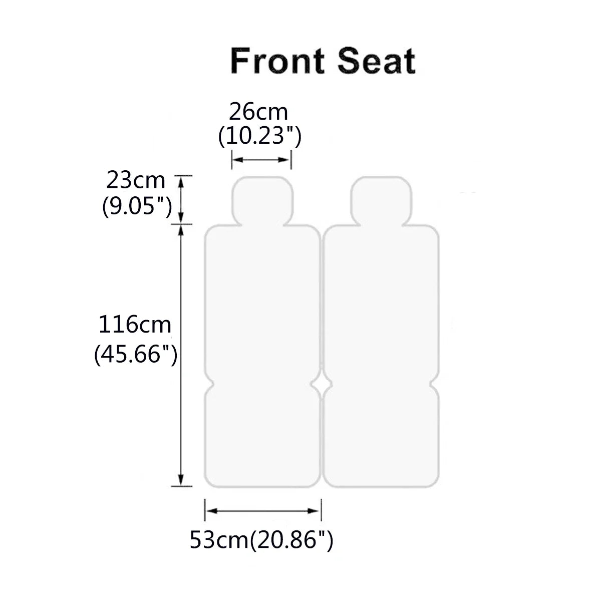 Universal Car Front Seats Cover PU Leather Seat Covers Waterproof Non-slip Seat Cushion Cover Protector Mat for VW/Ford/BMW