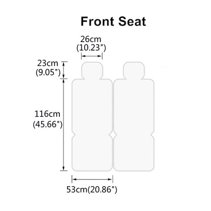 Universal Car Front Seats Cover PU Leather Seat Covers Waterproof Non-slip Seat Cushion Cover Protector Mat for VW/Ford/BMW