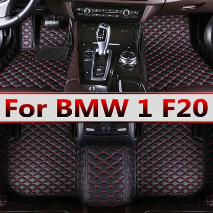 Car Floor Mats For BMW 1 F20 116i 118i (Four Doors) 2012 2013-15 2016 2017 2018 Auto Foot Pads Carpet Cover Interior Accessories