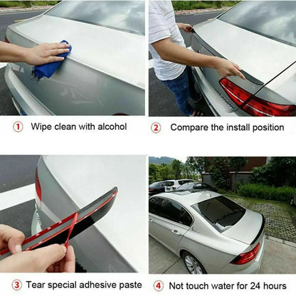 FOR 2012 2013 2014 2018 BMW 3 series F30 F35 M3 F80 V Style Sports spoiler Rear Boot Trunk Lip Spoiler ABS Styling Accessories