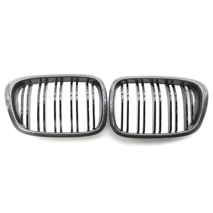 Front Center Matte black Wide Kidney Hood Grille Grill For BMW E39 525 528 530 535 M5 1997 2003