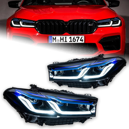AKD Car Lights for BMW G30 LED Headlight Projector Lens 2017-2021 5 Series 530i 525i Head Lamp Front DRL Signal Auto Accessories