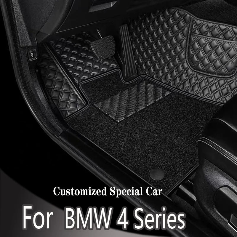 Car Floor Mats For BMW 4 Series G26 Gran Coupe Four Doors 2022 Custom Foot Pads Automobile Carpet Cover Interior Accessories
