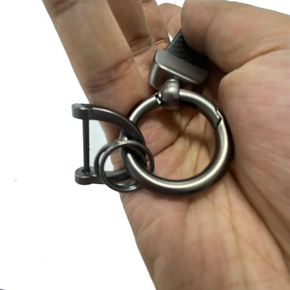 Car Accessories Carbon Fiber Texture Rings Keychain Keyrin For BMW ALPINA AC Schnitzer Luxury Sport Line X1 X2 X3 X4 X5 X6 X7
