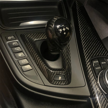 For BMW F80 F82 F87 M3 M4 M2 M5 F83 F85 X5M F86 X6M F13 Real Carbon Fiber Car Gear Shift Knob Cap Cover Sticker Panel Trim