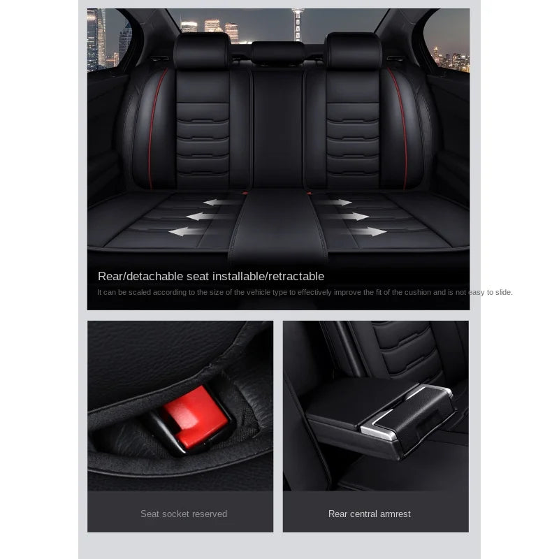 Universal Car Seat Cover for Bmw 5 Series All Car Models F10 F11 G30 G31 E39 E60 E61 F07 F18 G38 Accessories Interior Details