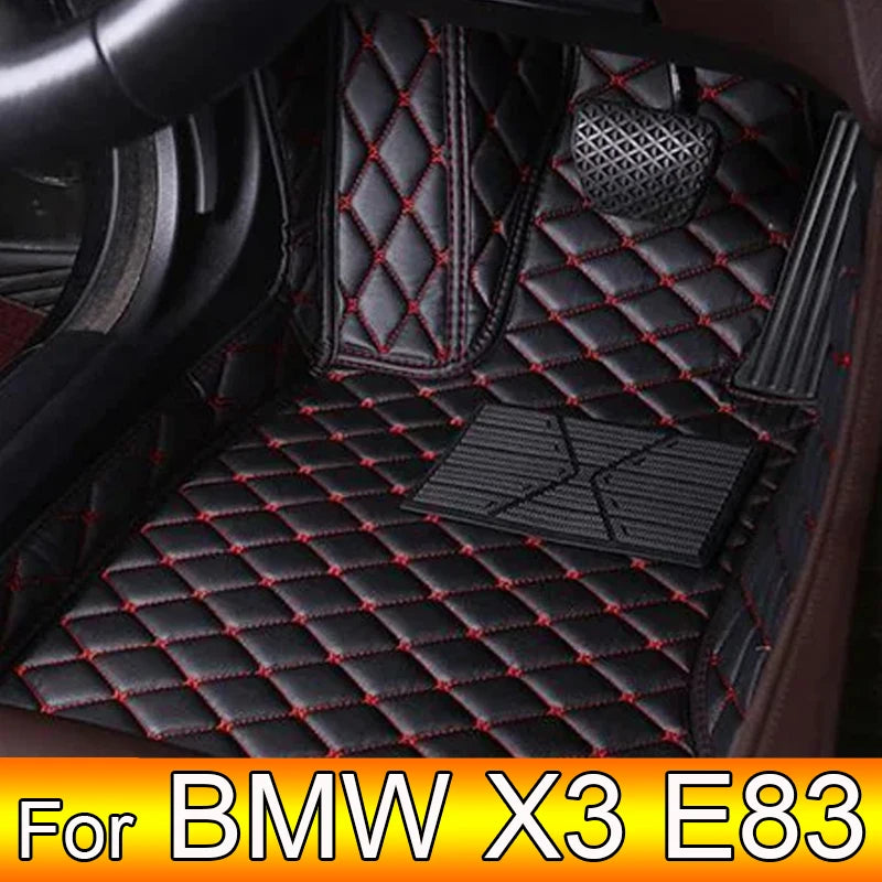 Car Floor Mats For BMW X3 E83 2006 2007 2008 2009 2010 Auto Foot Pads Automobile Carpet Cover Interior Accessories