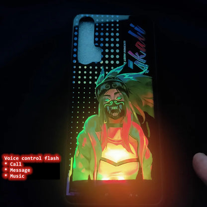 For Xiaomi POCO X3 NFC X3 Pro X4 GT X4 Pro K40 5G Original Shockproof LED Cover For Redmi Note 9 10 Pro 8 7 7S 9S 10s Flash Case