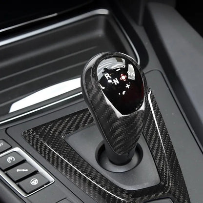 For BMW F80 F82 F87 M3 M4 M2 M5 F83 F85 X5M F86 X6M F13 Real Carbon Fiber Car Gear Shift Knob Cap Cover Sticker Panel Trim