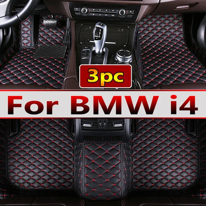 Car Floor Mats For BMW i4 2022 Custom Auto Foot Pads Automobile Carpet Cover Interior Accessories