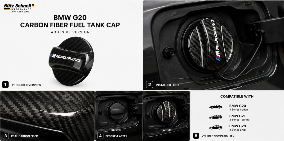 Carbon Fuel Tank Cover for BMW G20 G21 G28