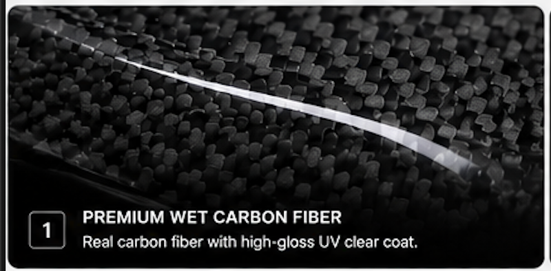 BMW F82 F83 Carbon Gear Shift Surround Trim | Wet Carbon Fiber