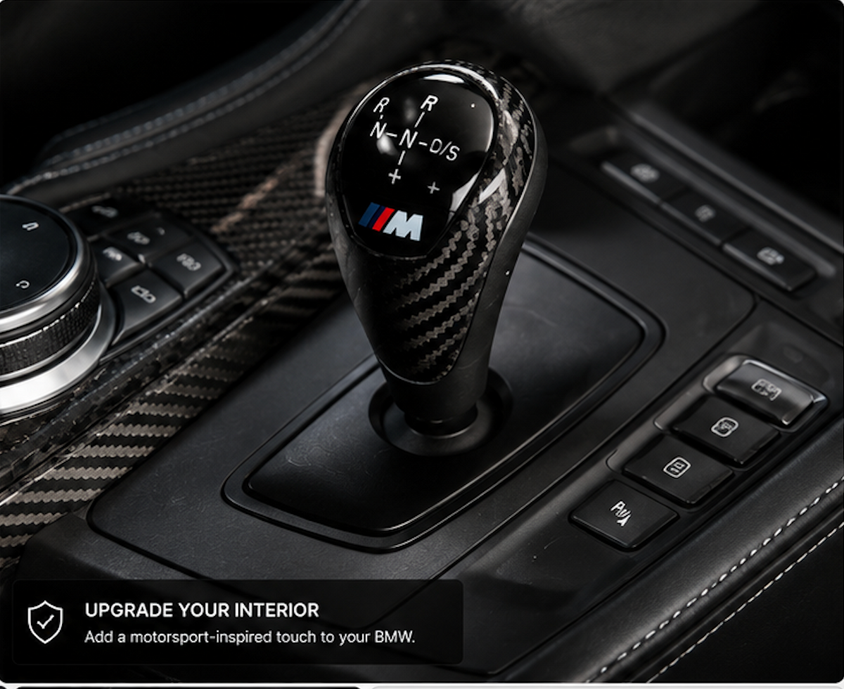 BMW F82 F83 Carbon Gear Shift Knob | Wet Carbon Fiber
