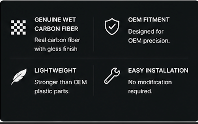 BMW F82 F83 Carbon Gear Shift Knob | Wet Carbon Fiber