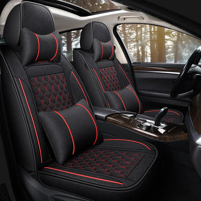 Universal Style Luxury Flax Car Seat Cover for Bmw 2 Series All car models F22 F23 F44 F45 F46 G42 Car Accessories Interior