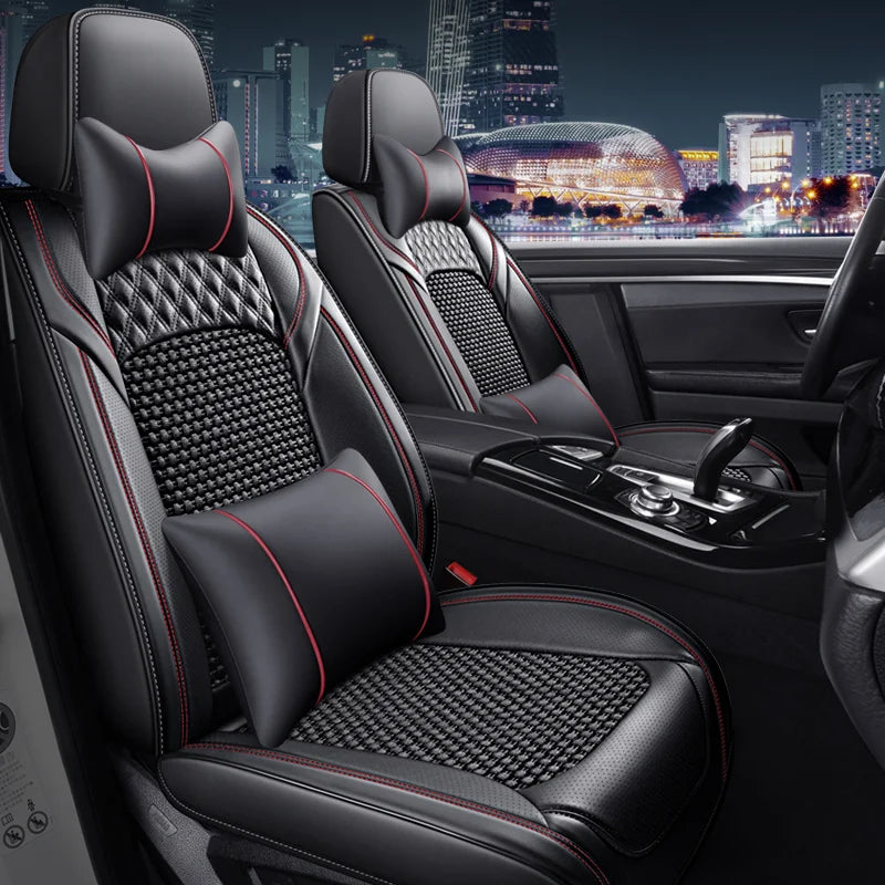 Universal Style Luxury Ice Silk Car Seat Cover for Bmw 2 Series All Car Models F22 F23 F44 F45 F46 G42 Car Accessories Interior