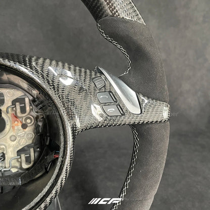 Carbon Fiber LED Steering Wheel for  Porsche 911 Cayenne Macan Panamera Taycan Boxster Cayman Spyder Tycan Panamera GTS
